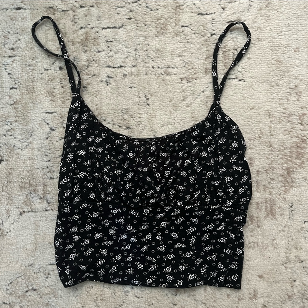 ZARA floral crop top